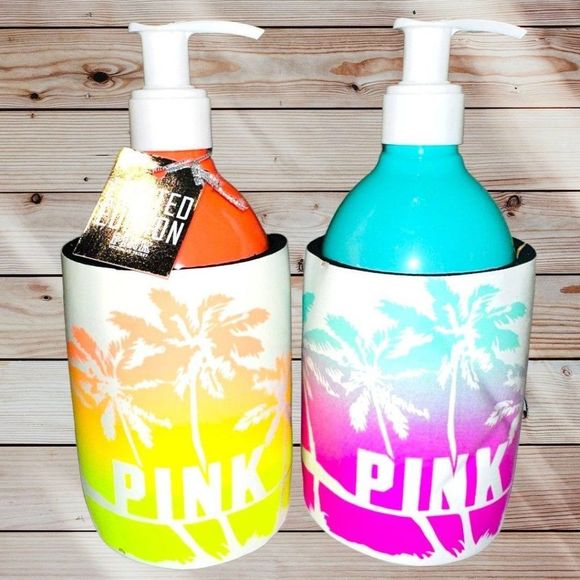 PINK Victoria's Secret Skincare Vspink Palm Leaves Tiare Flower